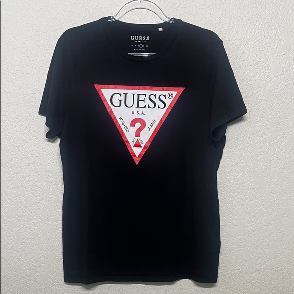 Guess Other - Guess Men’s Large Black Tee with Original Logo